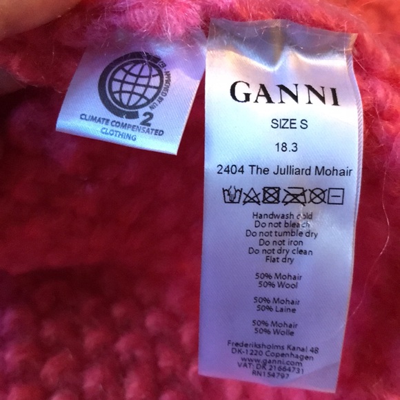 GANNI Julliard Wool Mohair Chunky Knit Sweater - Picture 12 of 12